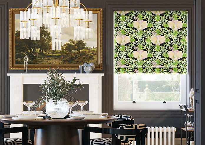 Faded Glamour, Goddess Green Black - Twist&Fit Roman Blind - Image 3